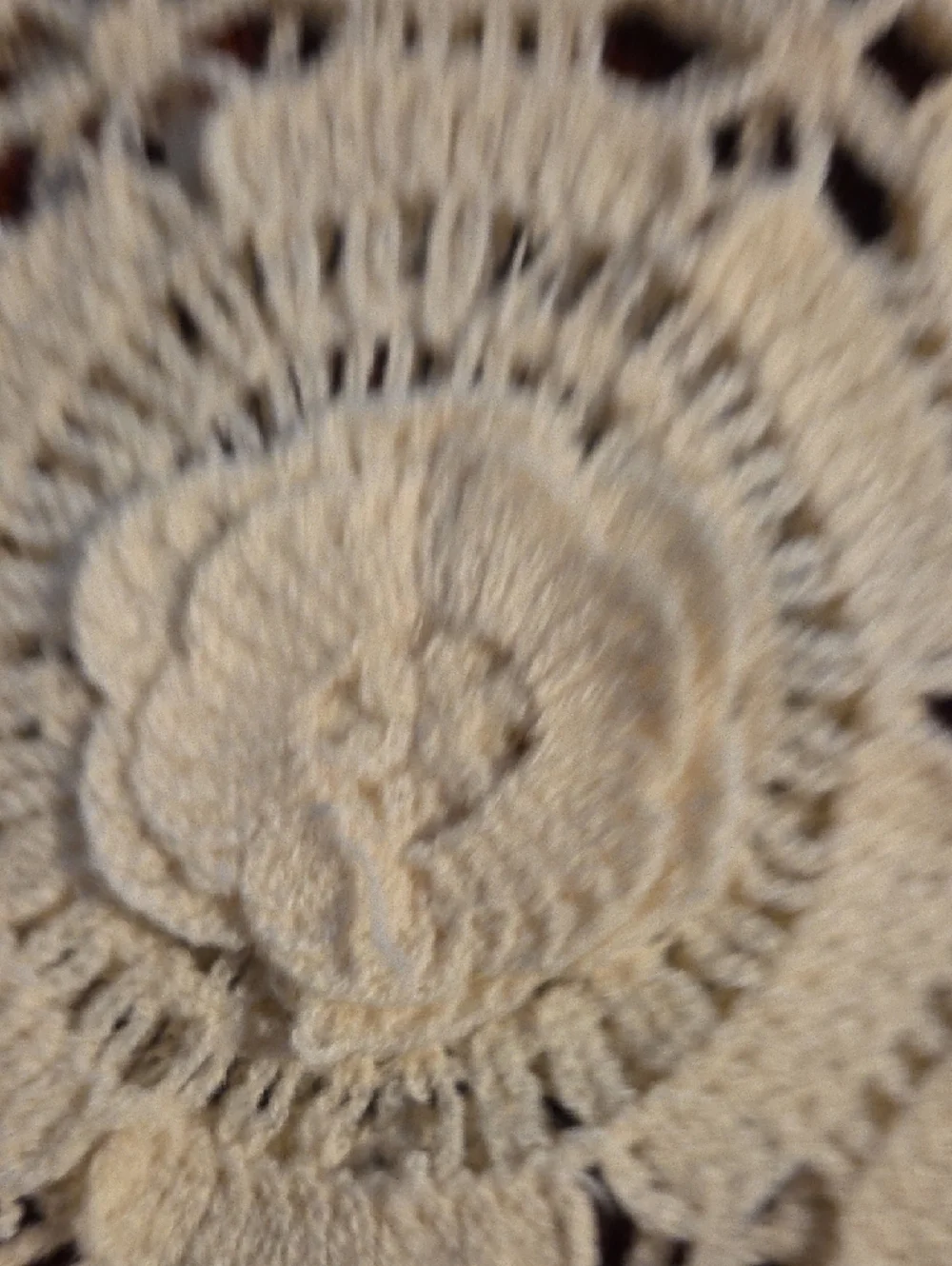 Cato Cream Crochet Flower And Circle Motif Short Sleeve Sweater - Picture 4 of 11